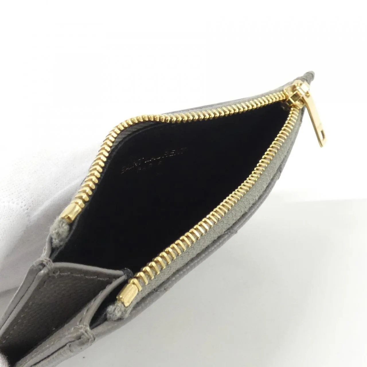 SAINT LAURENT 607915 BOW01 Coin Case Black Rank A - Thumbnail 7