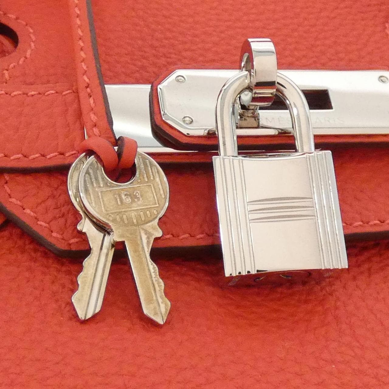 HERMES HERMÈS Birkin 030520CK Bag Togo Rouge Togo Leather - Thumbnail 5