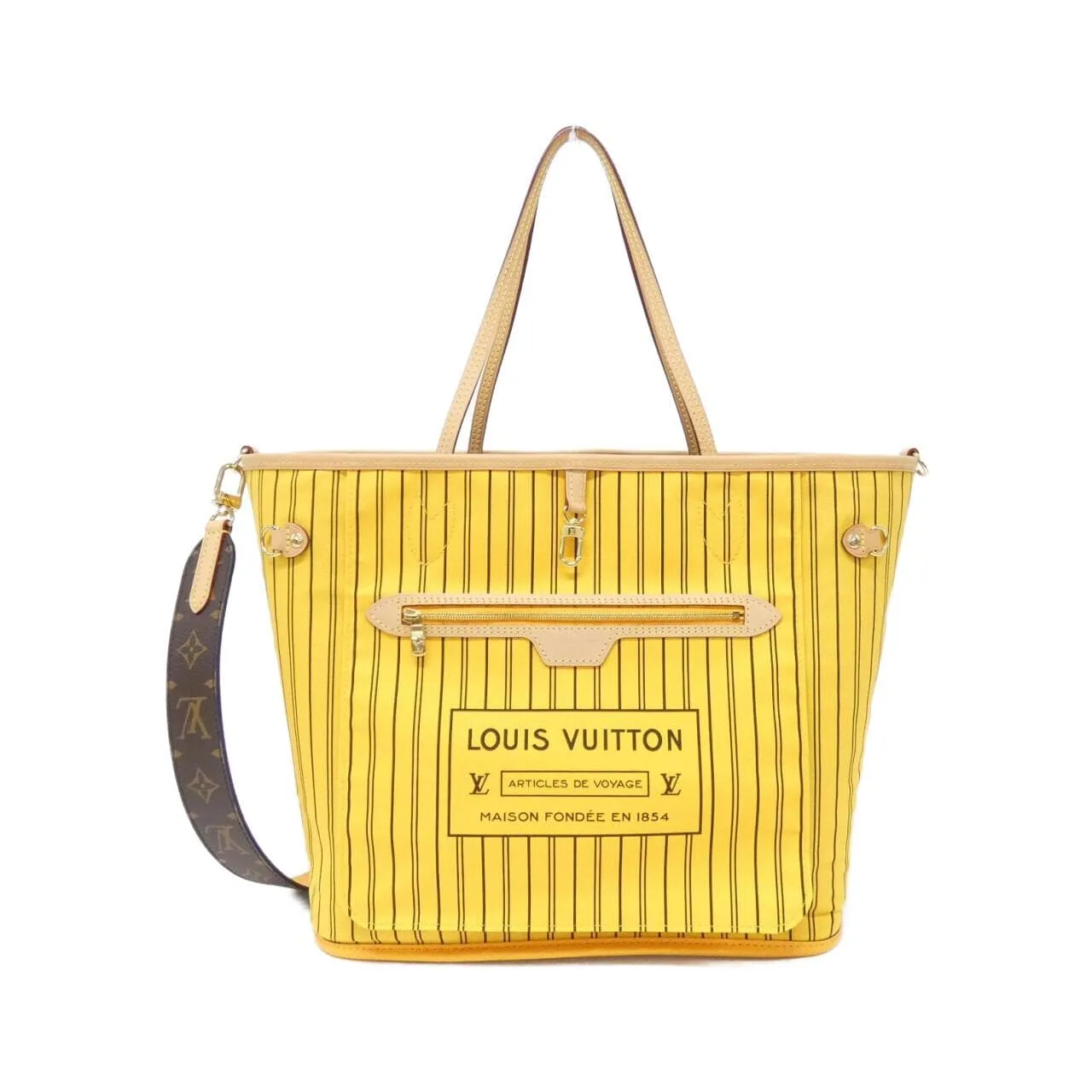 LOUIS VUITTON Neverfull M11947 Tote Monogram Black