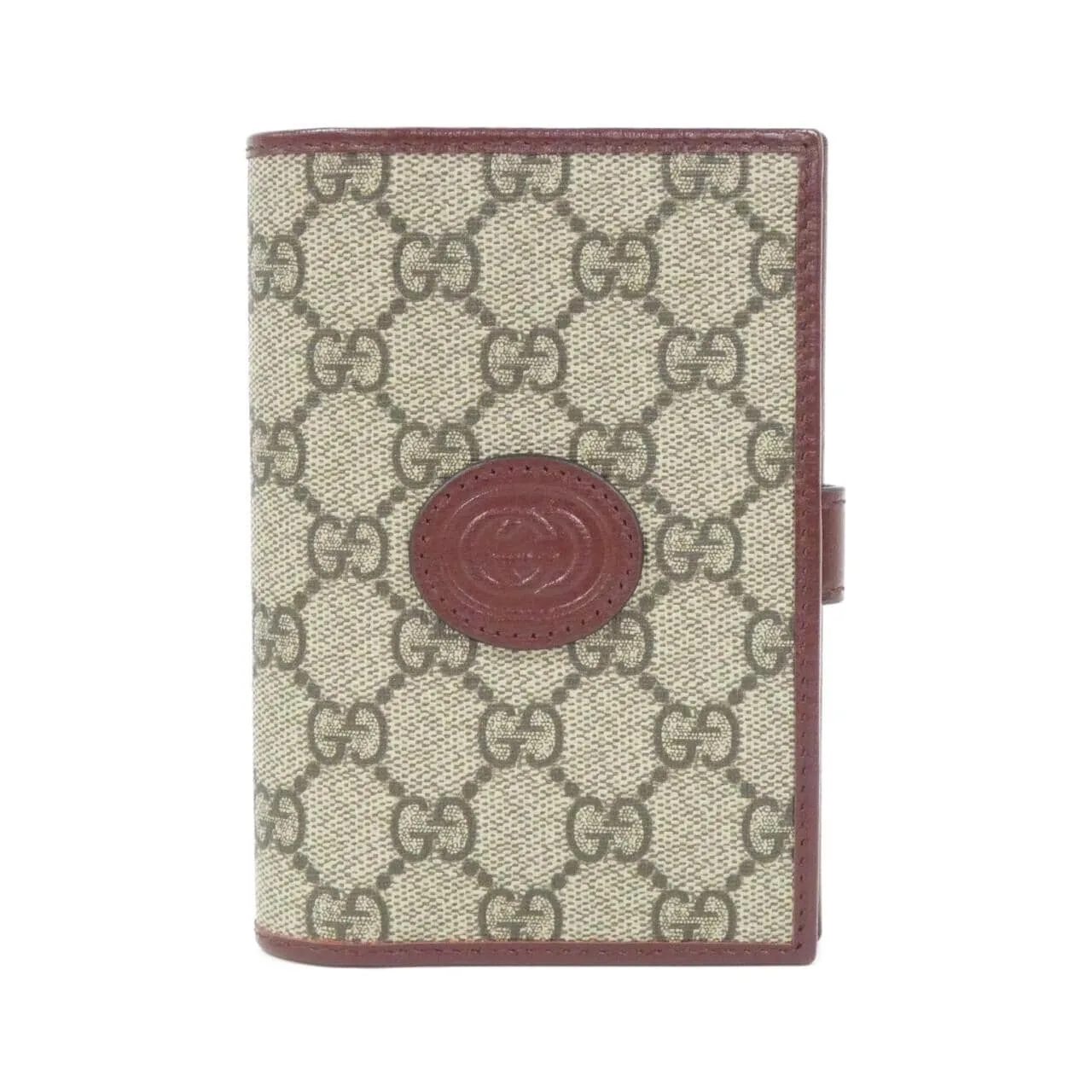 GUCCI 724562 Passport Case Canvas Beige
