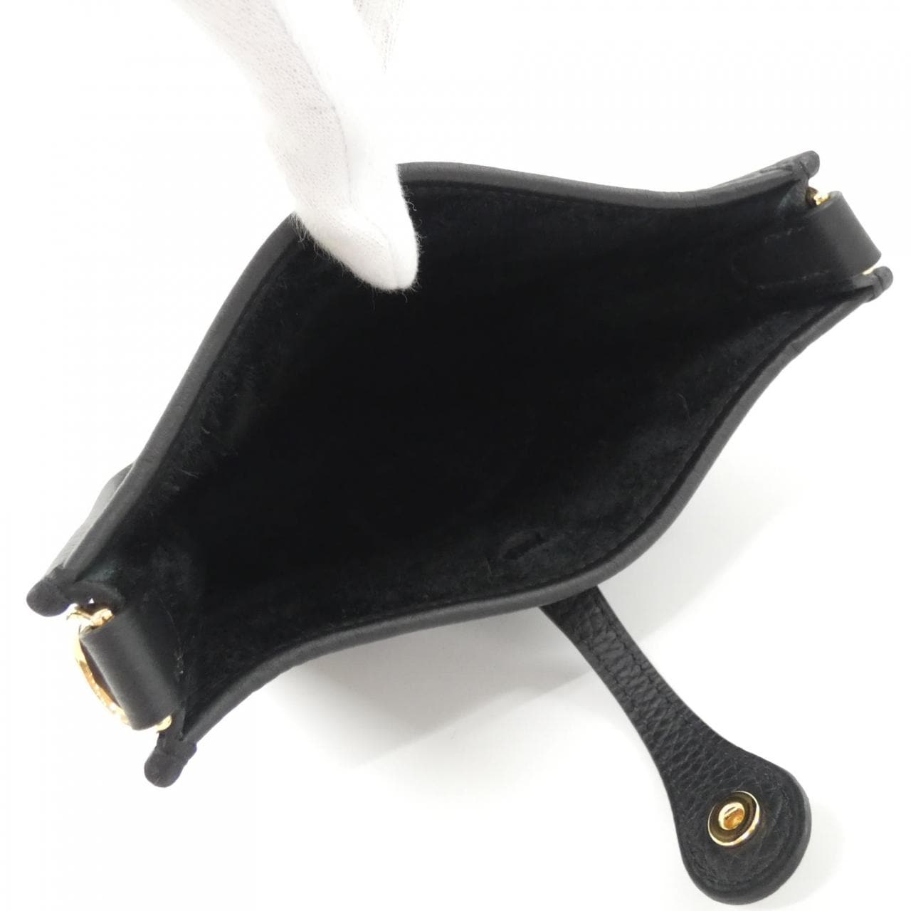 HERMES HERMÈS Evelyne 069426CC Shoulder Bag Clemence Black Clemence Leather Unused - Thumbnail 5