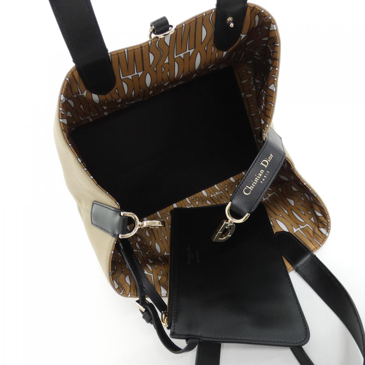 DIOR M2821OZCF Bag Cotton Black Cotton - Thumbnail 6