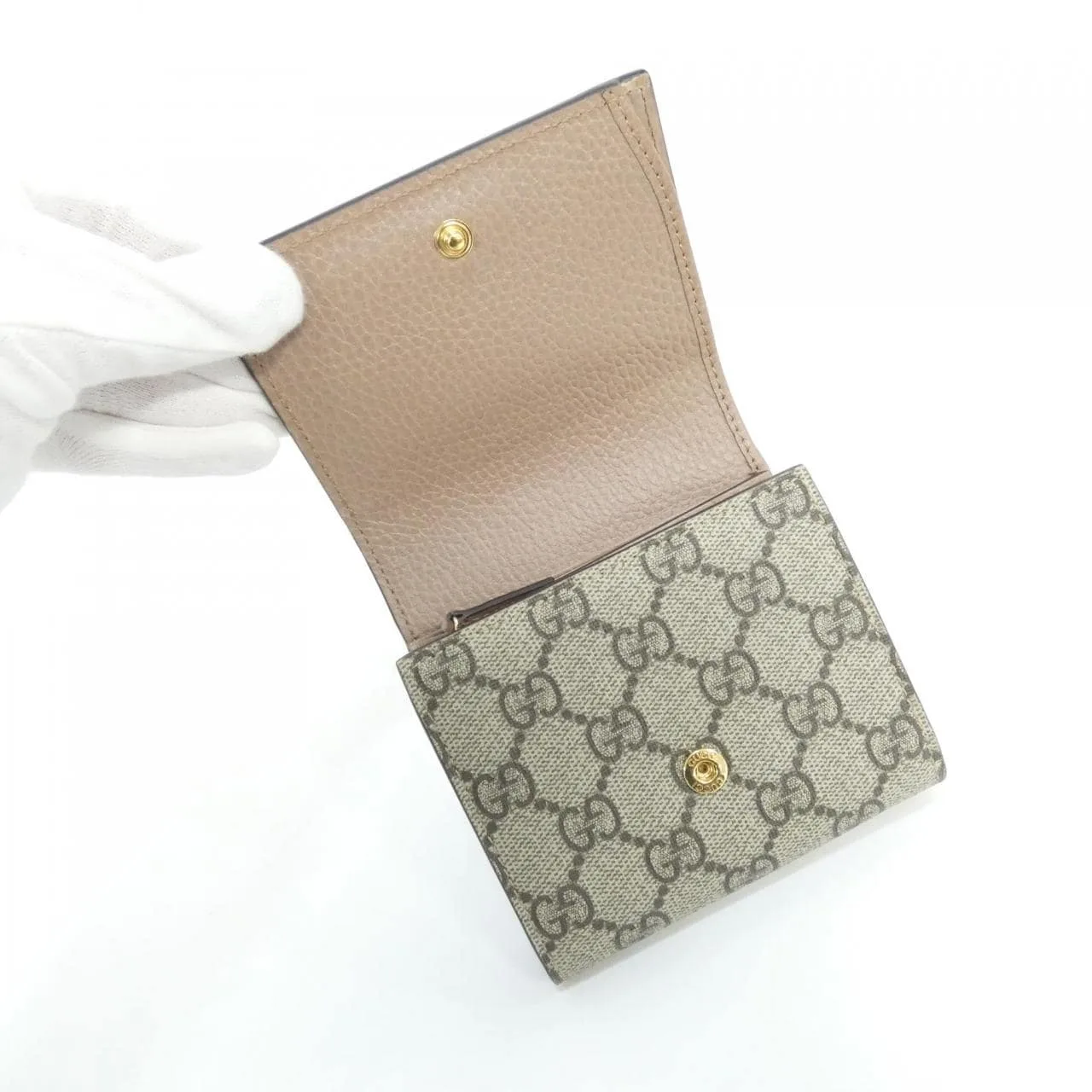 GUCCI 598587 17WAG Wallet Canvas Black Canvas Rank A - Thumbnail 6