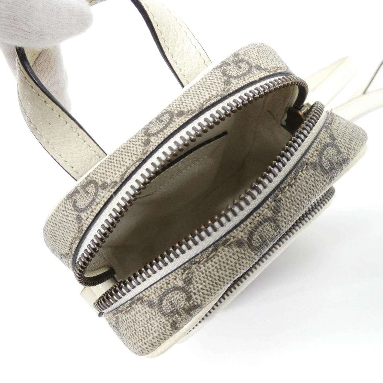 GUCCI 671682 96IWT Shoulder Bag Canvas 黑色 帆布 中古品A - 縮圖 6