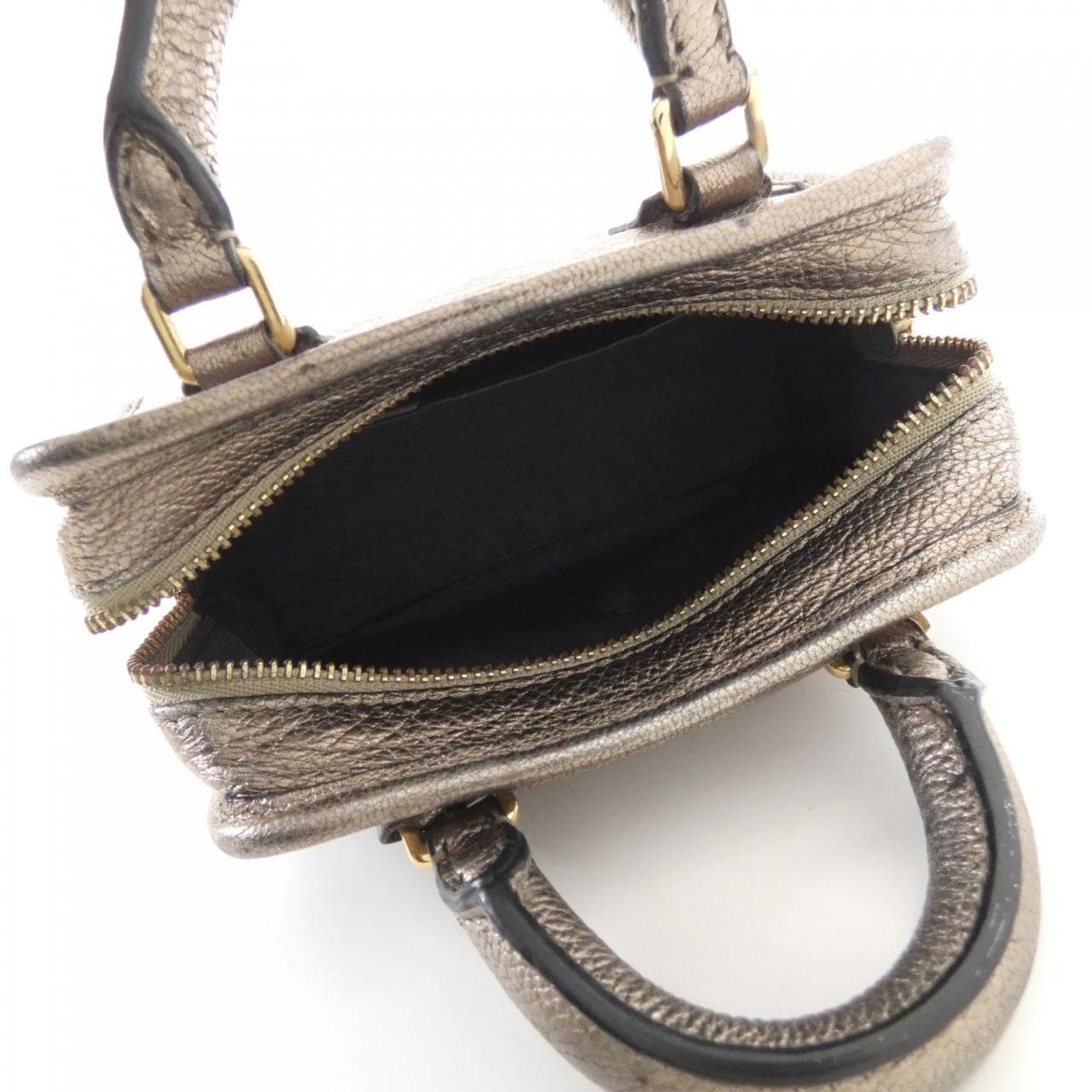 LOEWE Amazona Bag Leather Gold Leather - Thumbnail 10