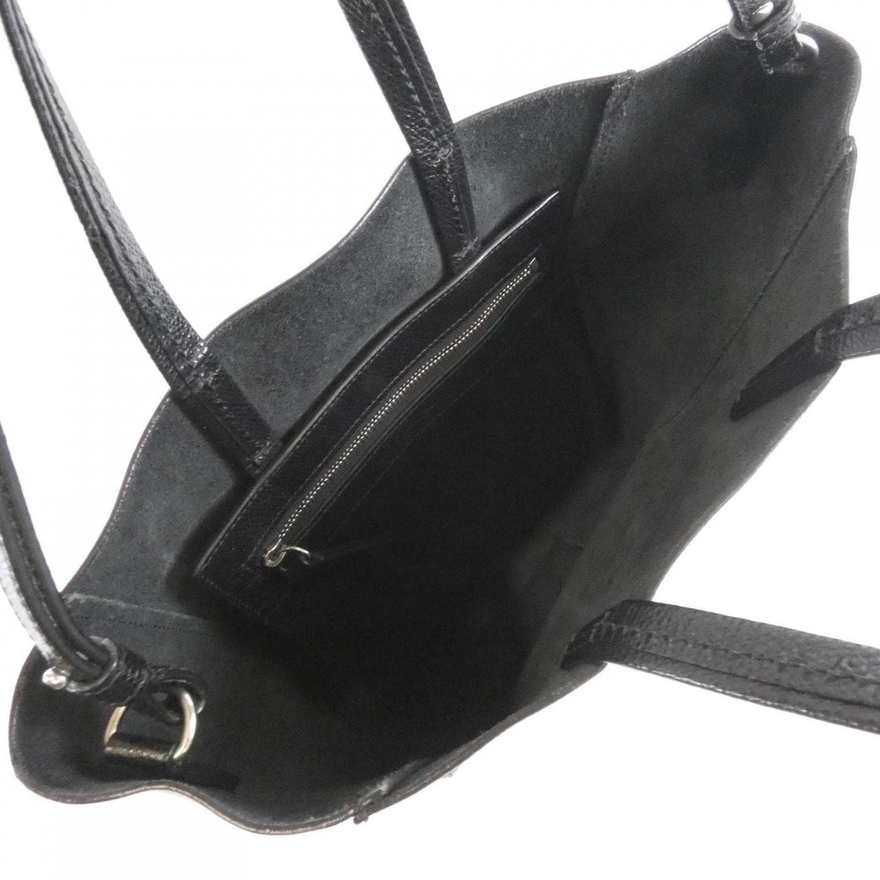 CELINE Cabas 189813XBA Handbag Leather Black Leather - Thumbnail 7