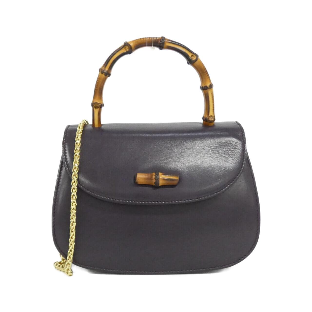 GUCCI 005 781 0258 Bag Leather Purple