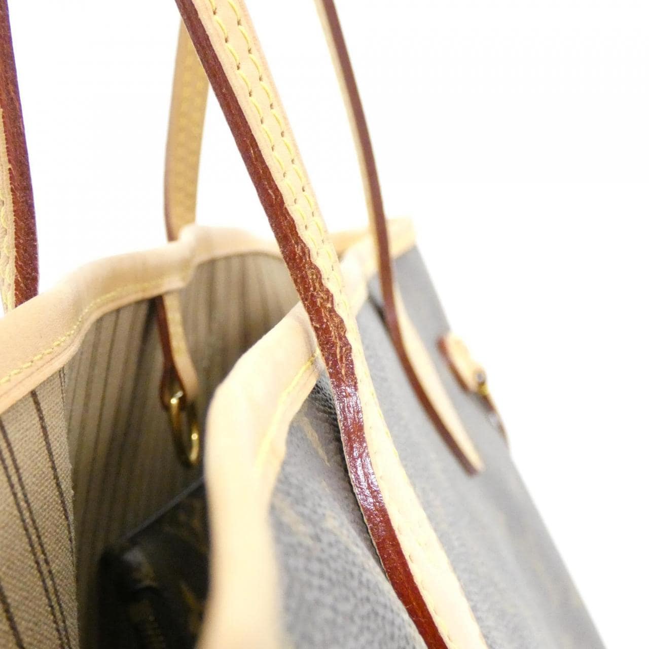 LOUIS VUITTON Neverfull M40995 Bag Monogram 黑色 Monogram 中古品A - 縮圖 5