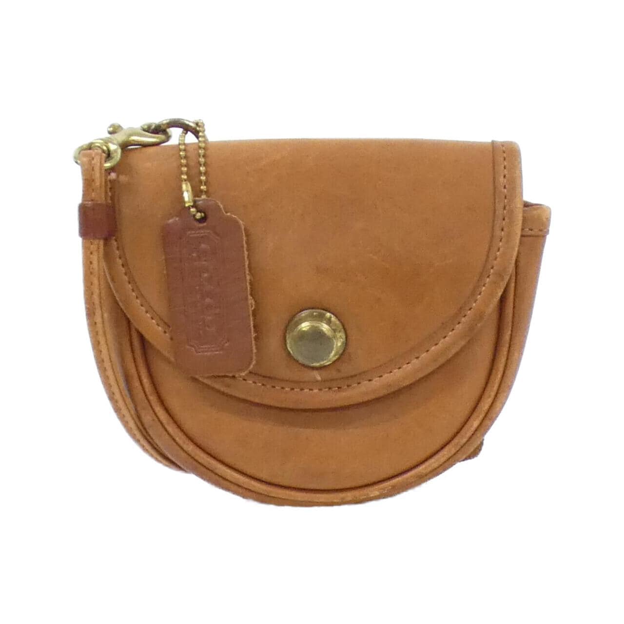 COACH 028 Shoulder Bag Leather Brown