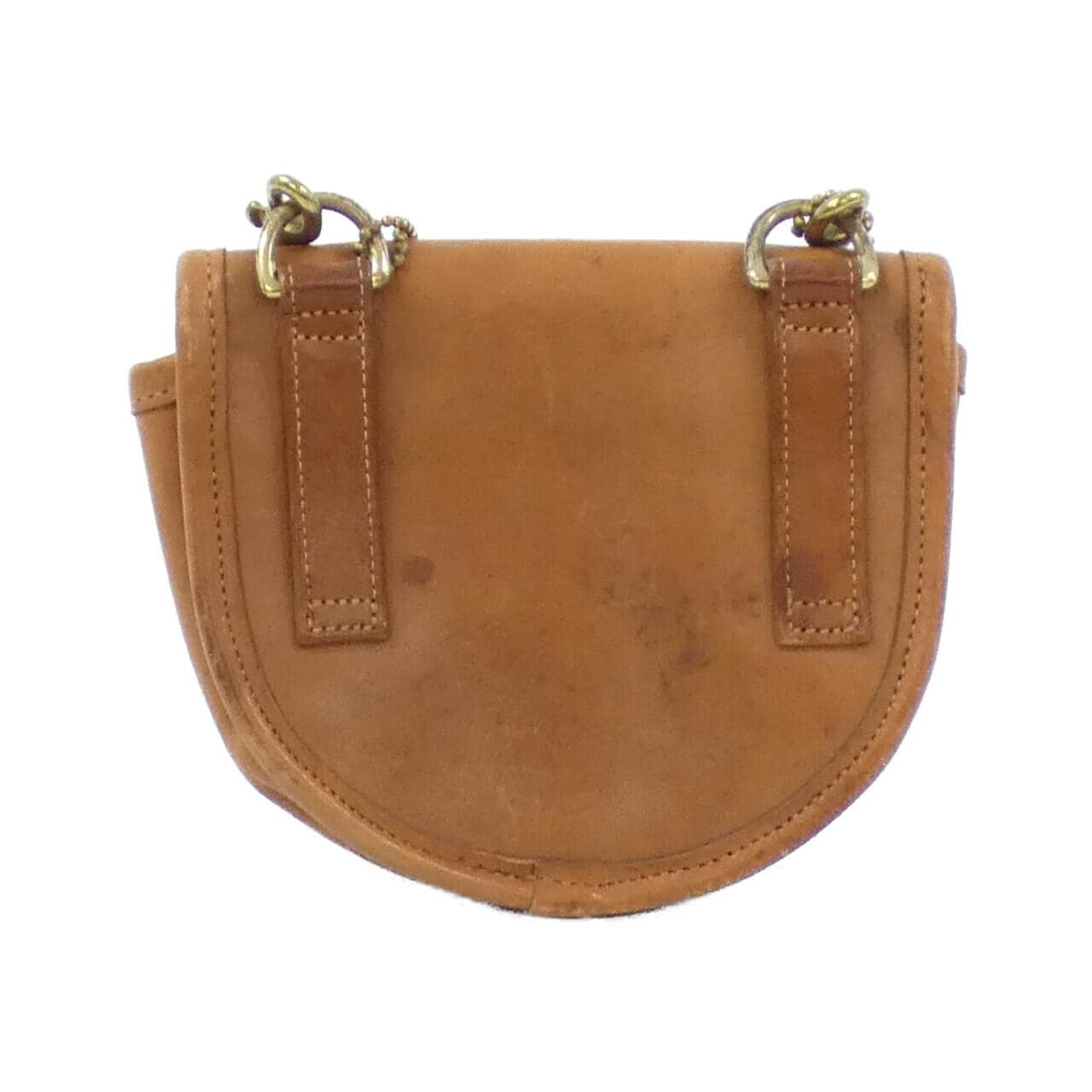 COACH 028 Shoulder Bag Leather 棕色 皮革 中古品B - 縮圖 2