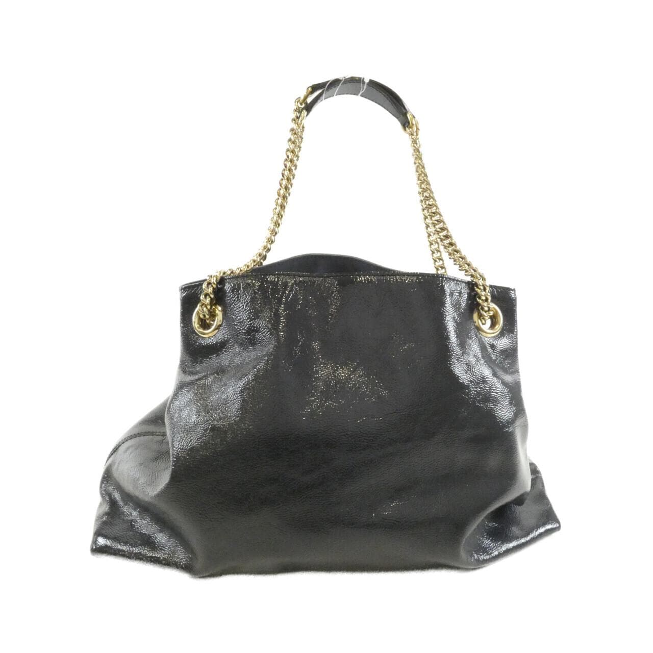 GUCCI 308982 AB80G Shoulder Bag Patent Leather 黑色 漆皮 中古品B - 縮圖 2