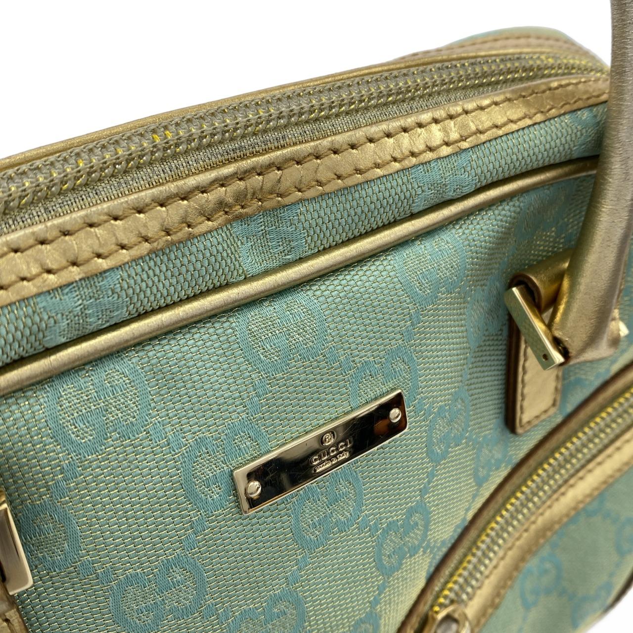 GUCCI 000 0852 Handbag Canvas 金色 帆布 中古品B - 縮圖 4