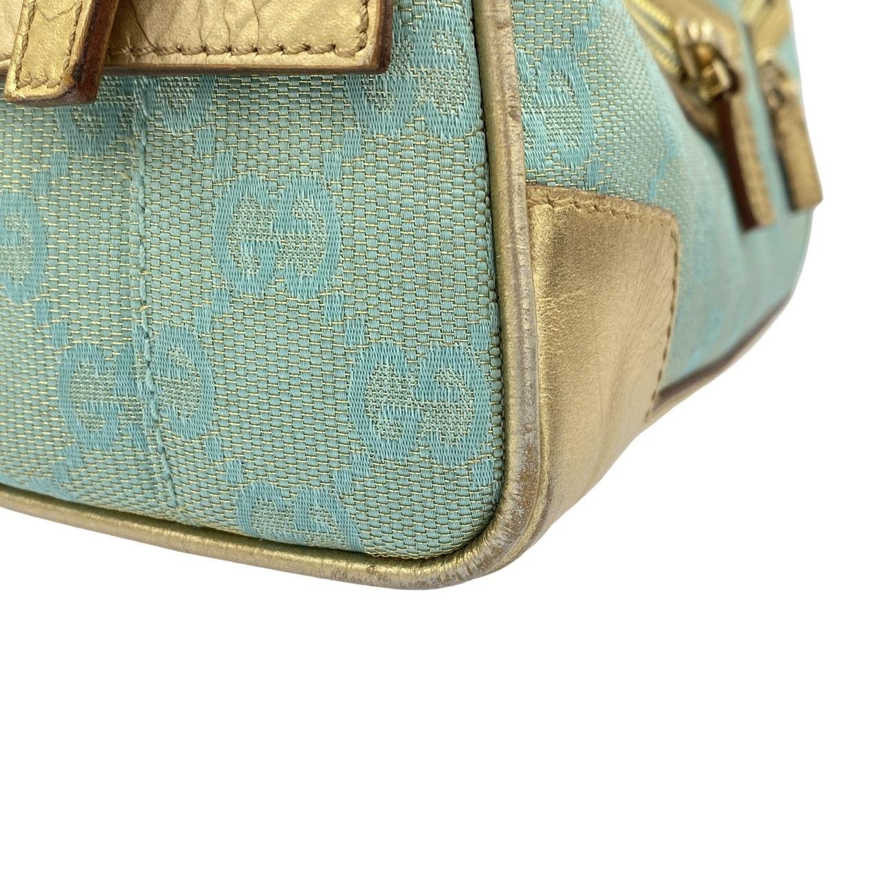 GUCCI 000 0852 Handbag Canvas 金色 帆布 中古品B - 縮圖 6