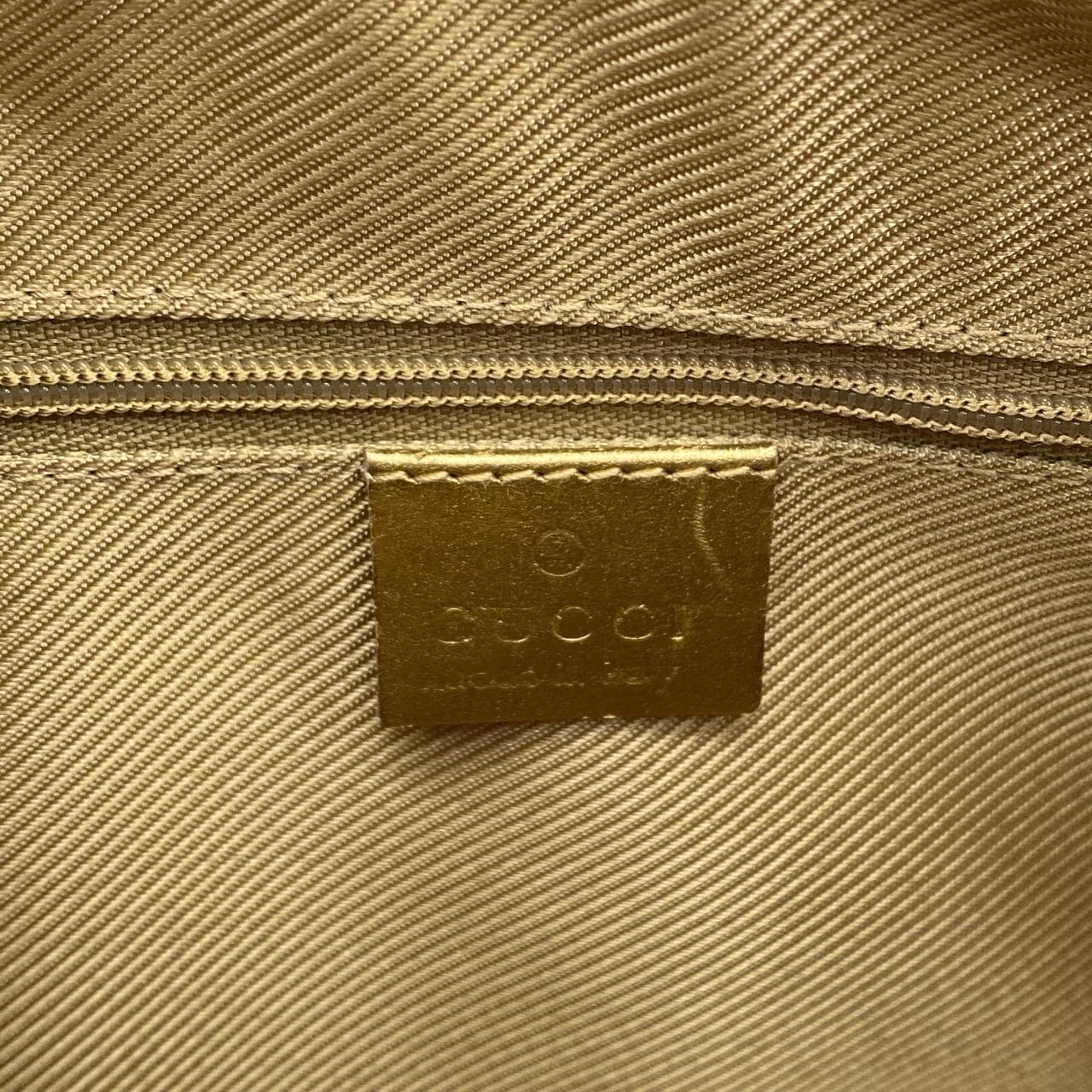 GUCCI 000 0852 Handbag Canvas 金色 帆布 中古品B - 縮圖 10