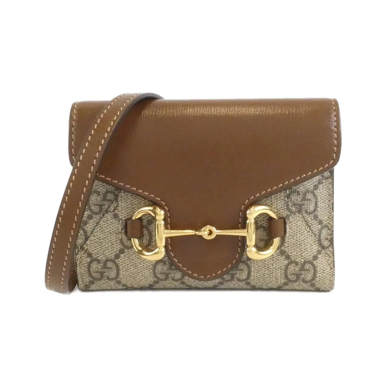 GUCCI Horsebit 1955 699761 92TCG Wallet Canvas
