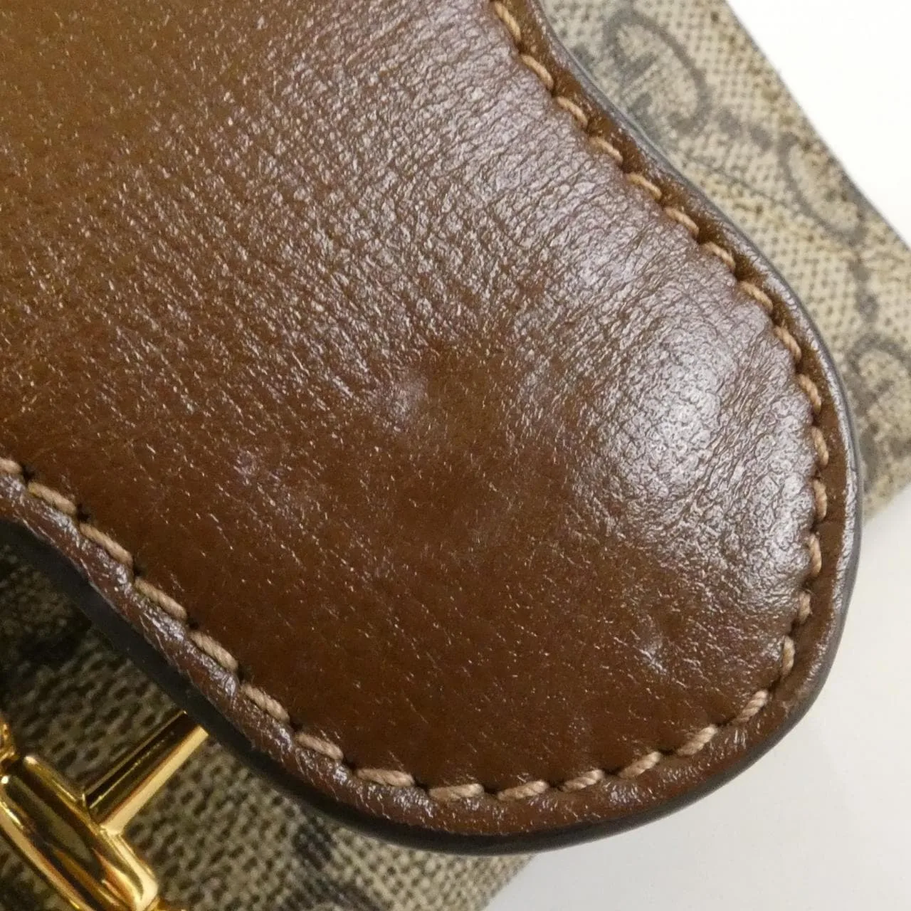 GUCCI Horsebit 1955 699761 92TCG Wallet Canvas 黑色 帆布 中古品A - 縮圖 5