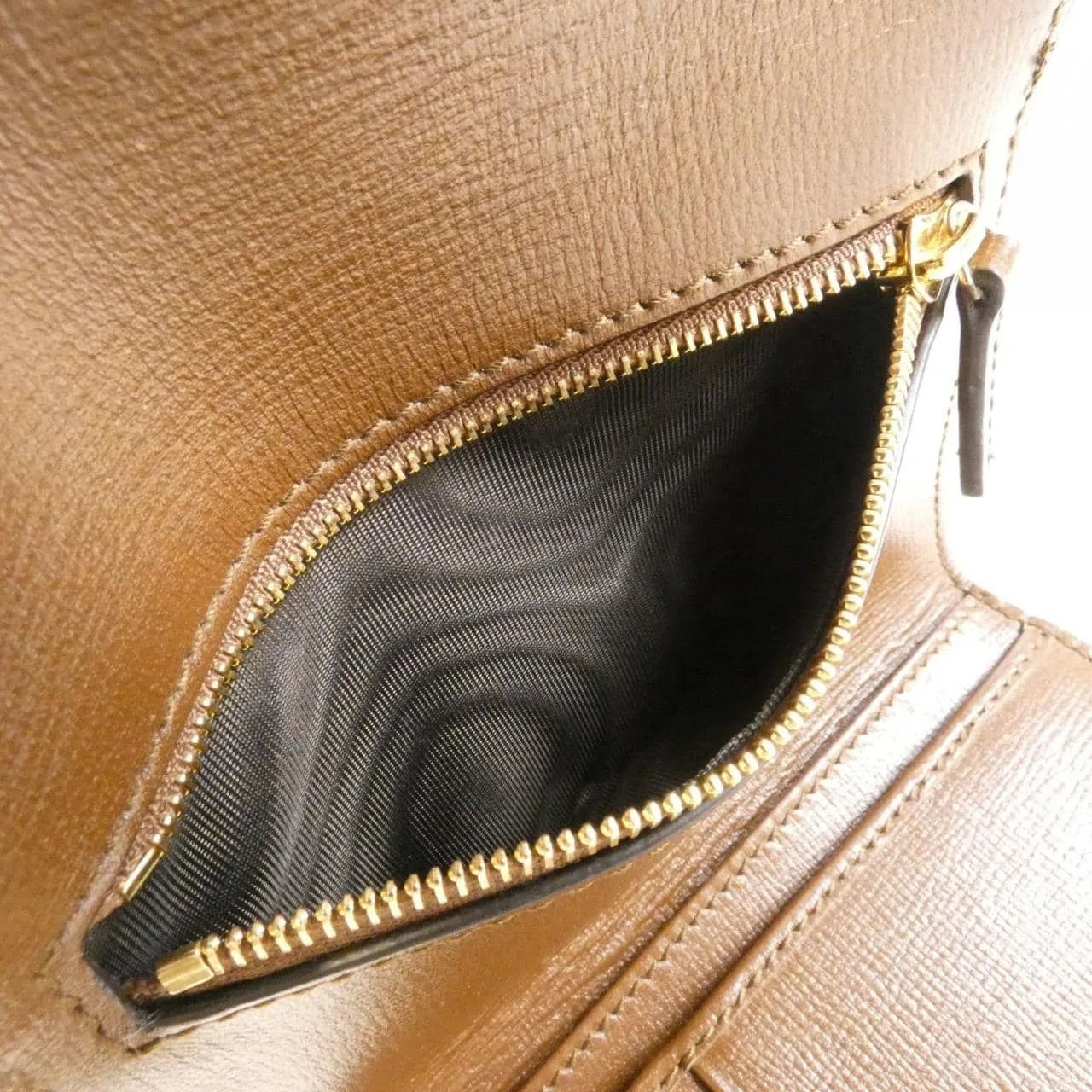 GUCCI Horsebit 1955 699761 92TCG Wallet Canvas 黑色 帆布 中古品A - 縮圖 10