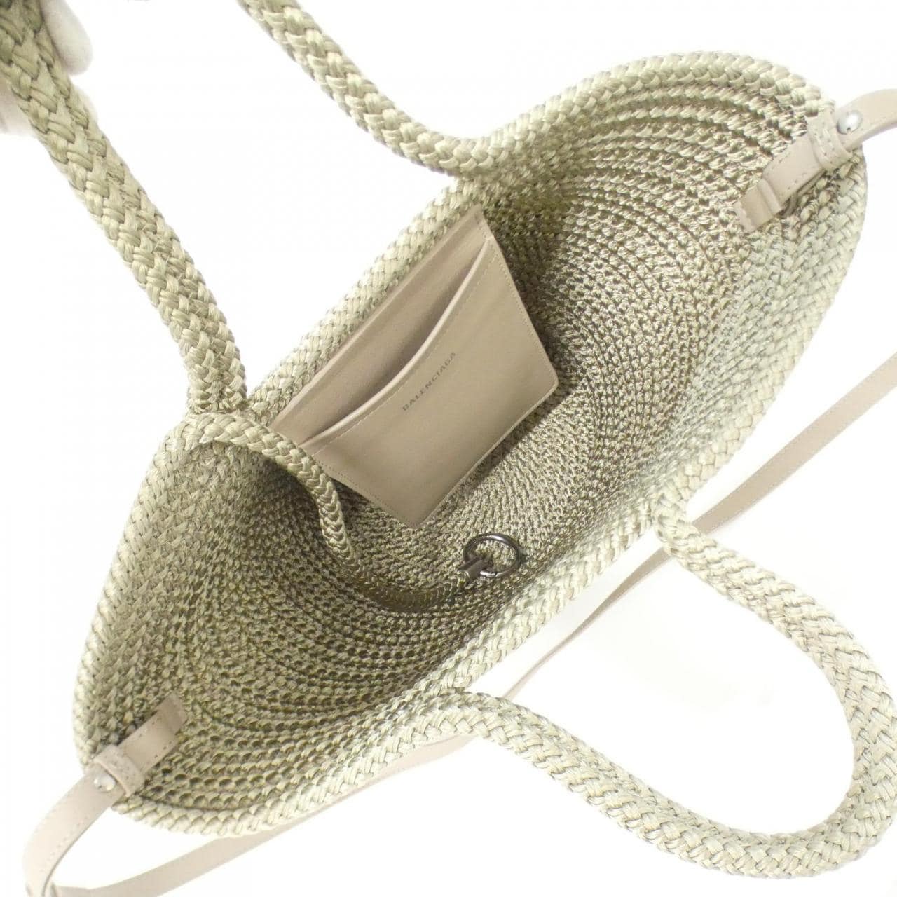 BALENCIAGA 695611 21097 Bag Nylon Taupe Nylon Rank A - Thumbnail 6