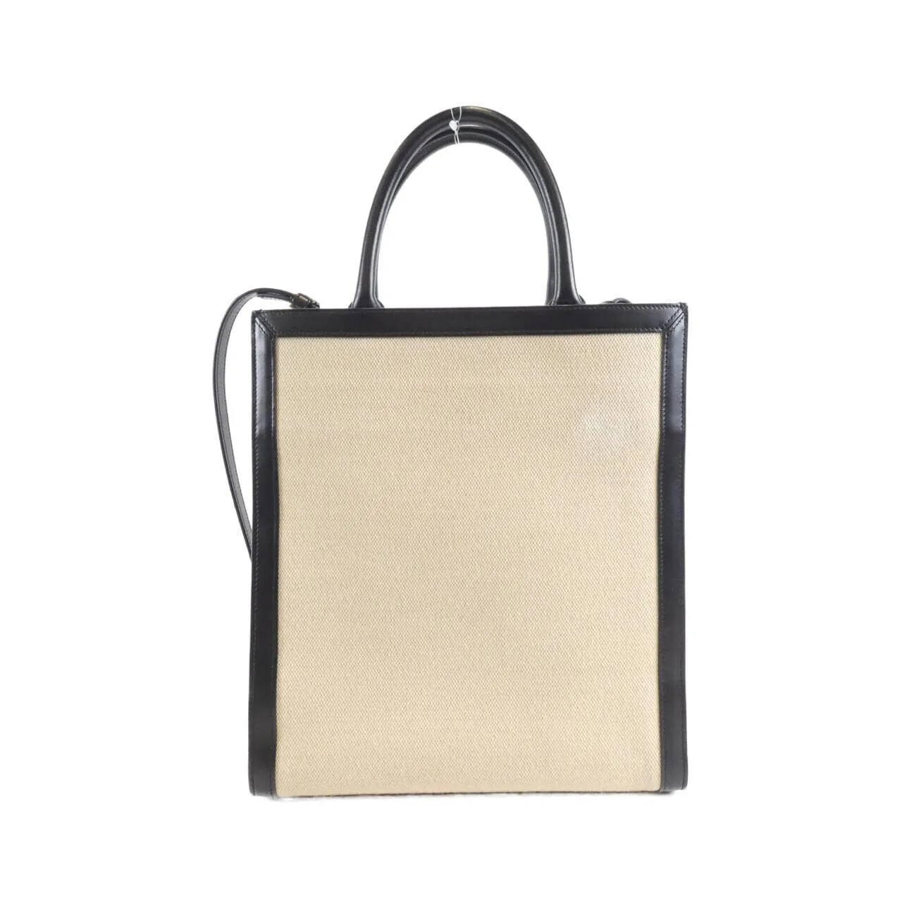 CELINE Cabas 192082DL4 Handbag Canvas 黑色 帆布 中古品A - 縮圖 2