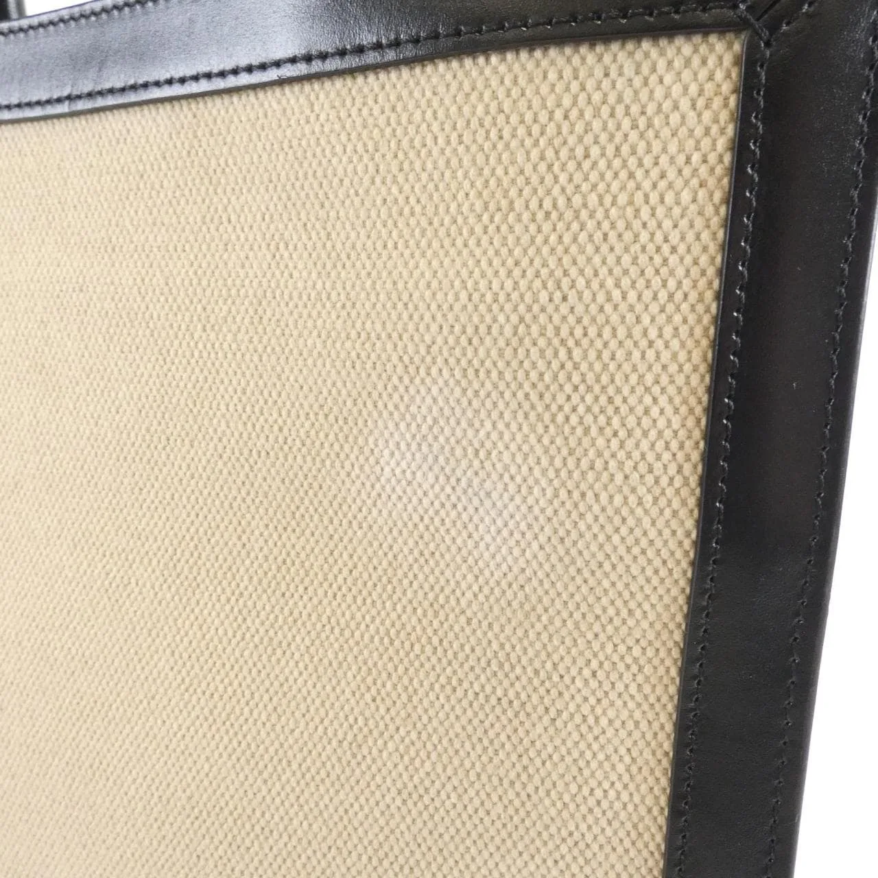 CELINE Cabas 192082DL4 Handbag Canvas 黑色 帆布 中古品A - 縮圖 4