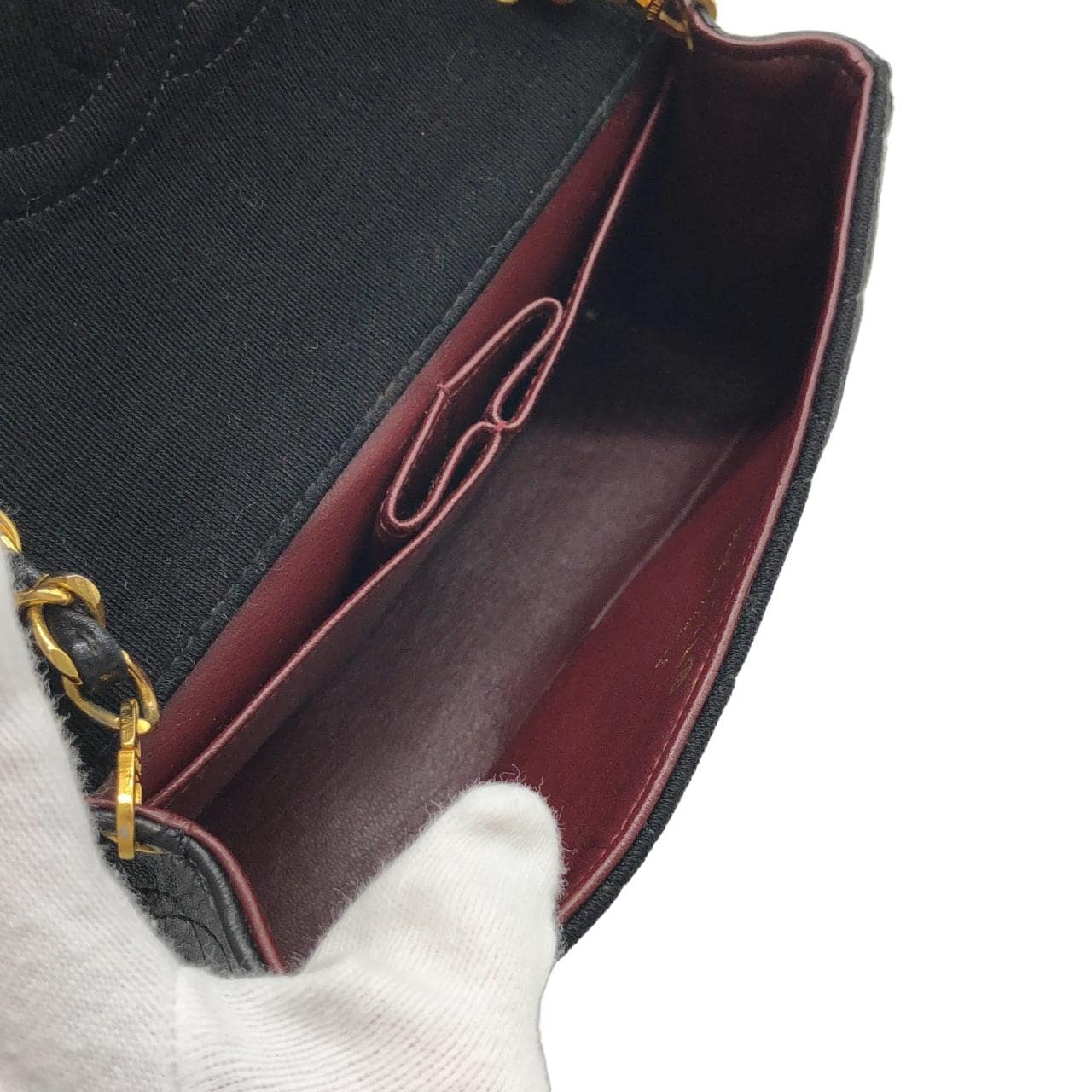 CHANEL Shoulder Bag Canvas Black Canvas - Thumbnail 6