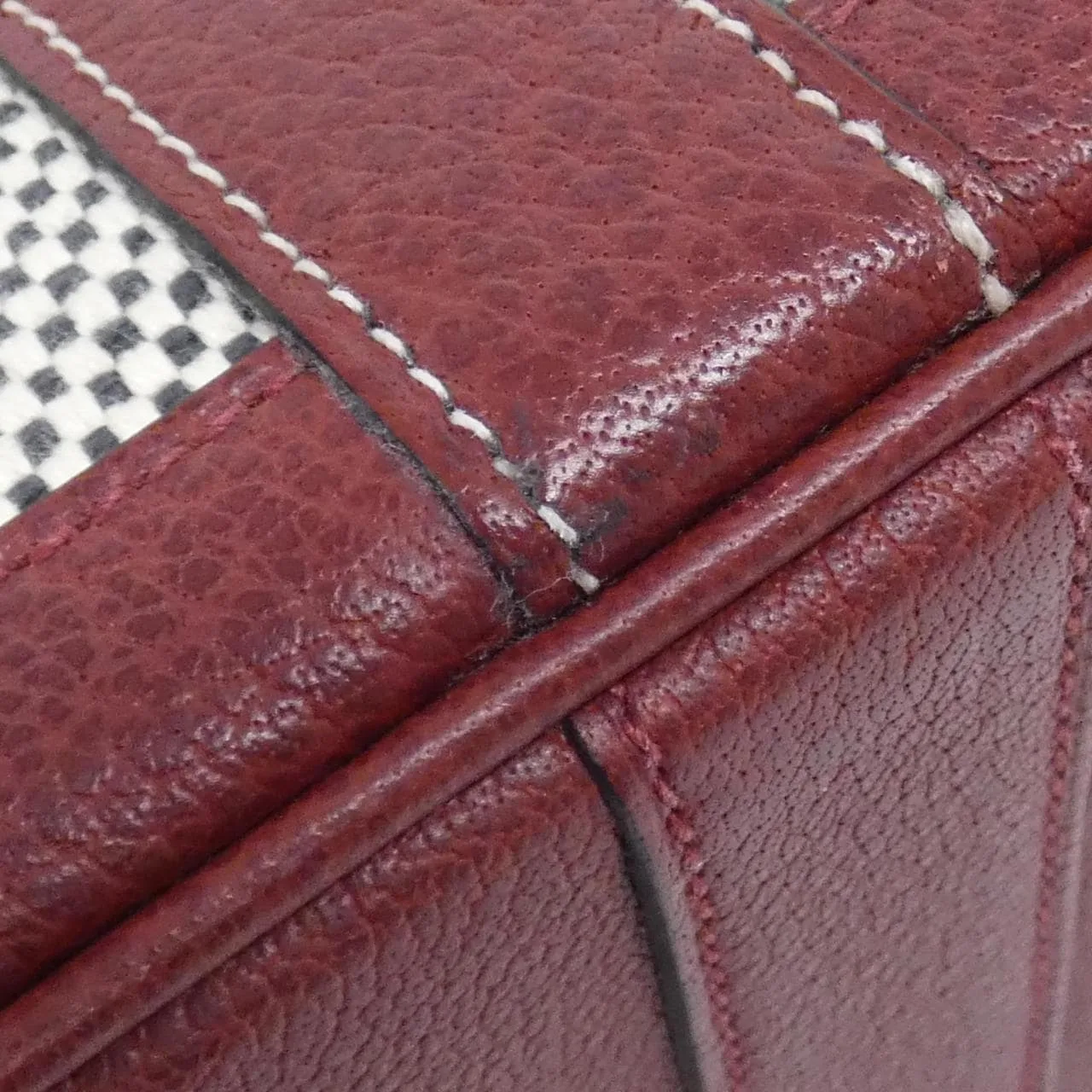 HERMES Garden Party 066603CK Tote Rouge 中古品A - 縮圖 3