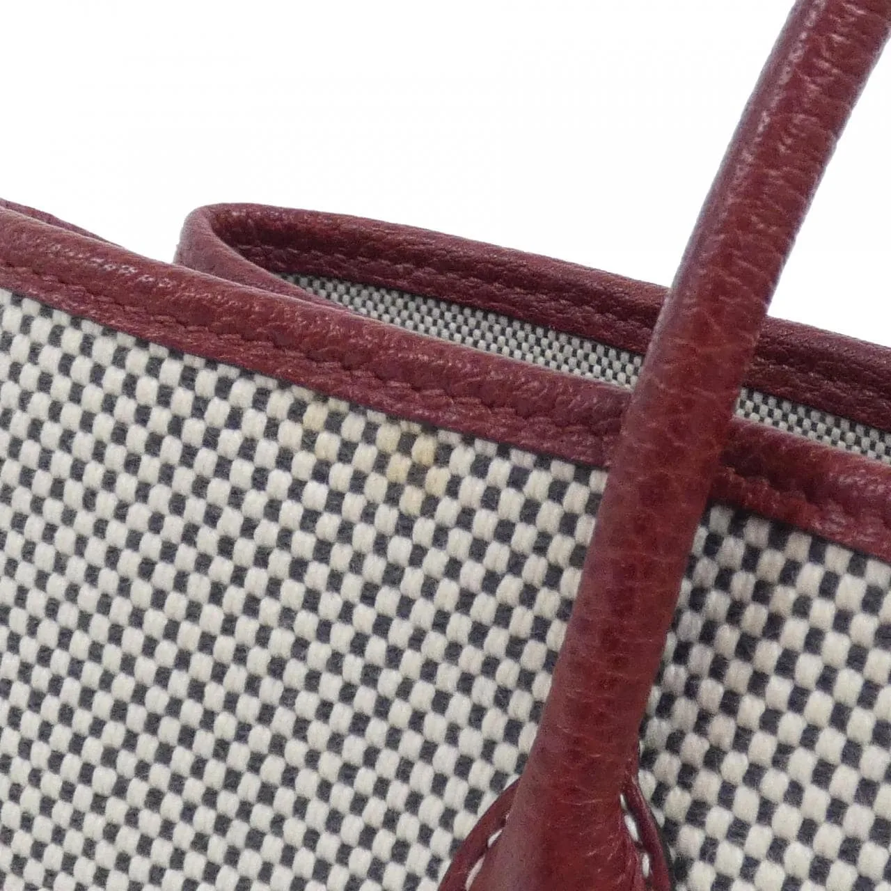 HERMES Garden Party 066603CK Tote Rouge 中古品A - 縮圖 4