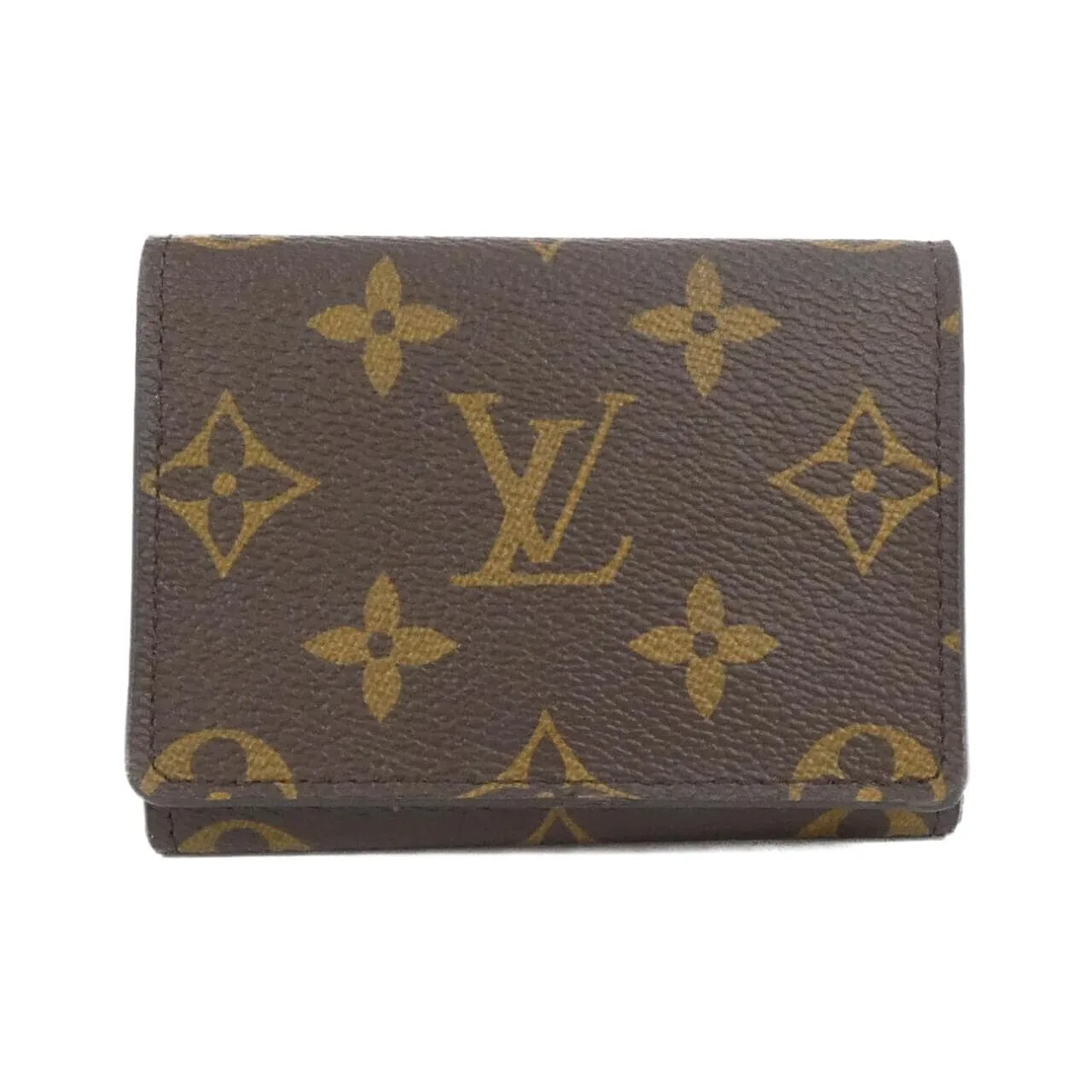 LOUIS VUITTON M63801 Card Case Monogram Black