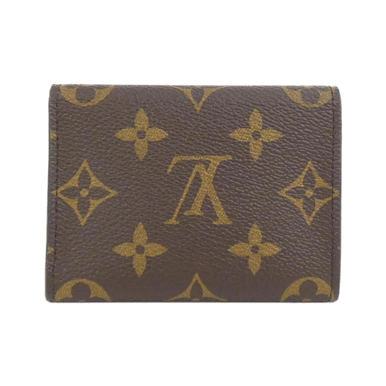 LOUIS VUITTON M63801 Card Case Monogram 黑色 Monogram 中古品A - 縮圖 2