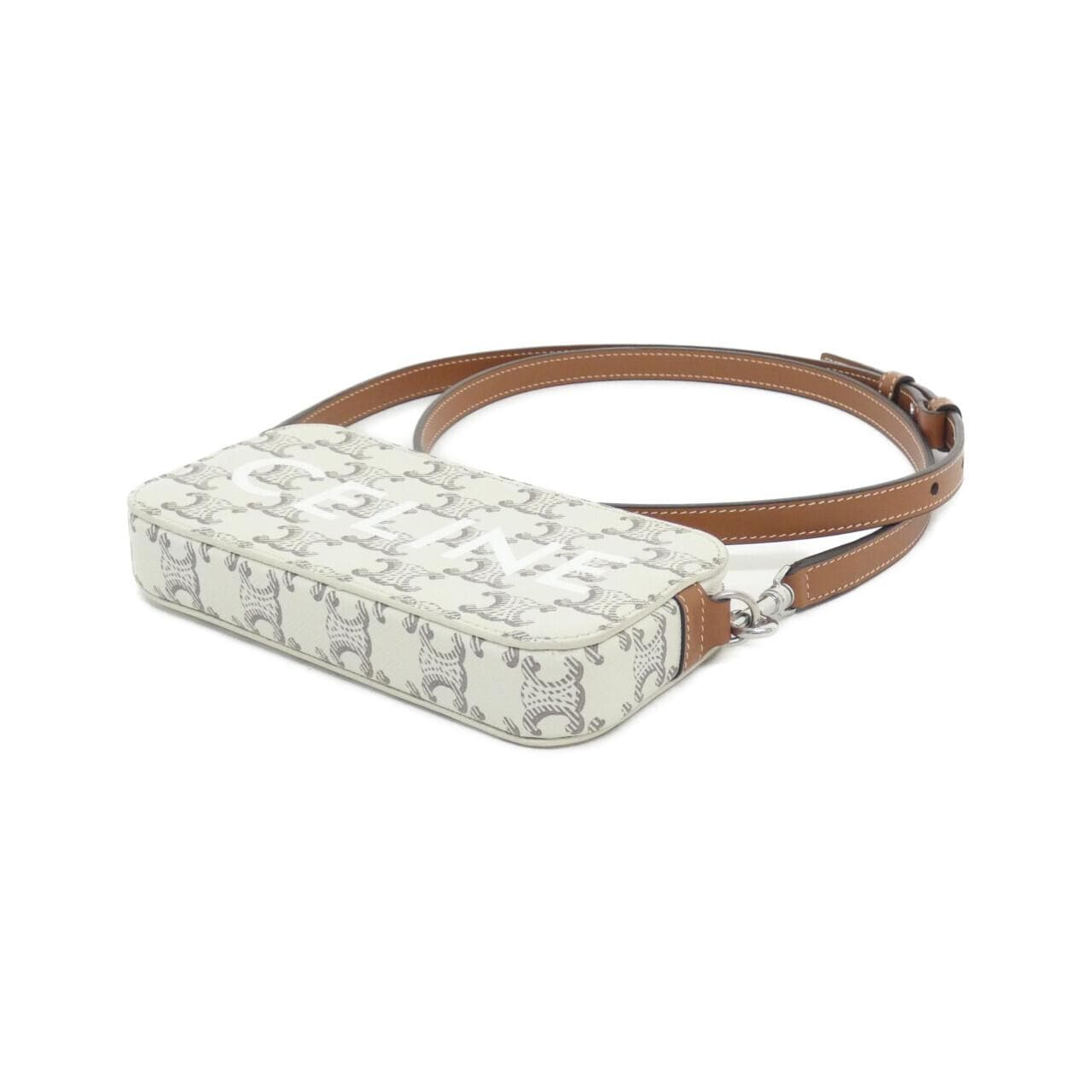 CELINE 10L272DM5 Shoulder Bag Canvas Black Canvas - Thumbnail 3