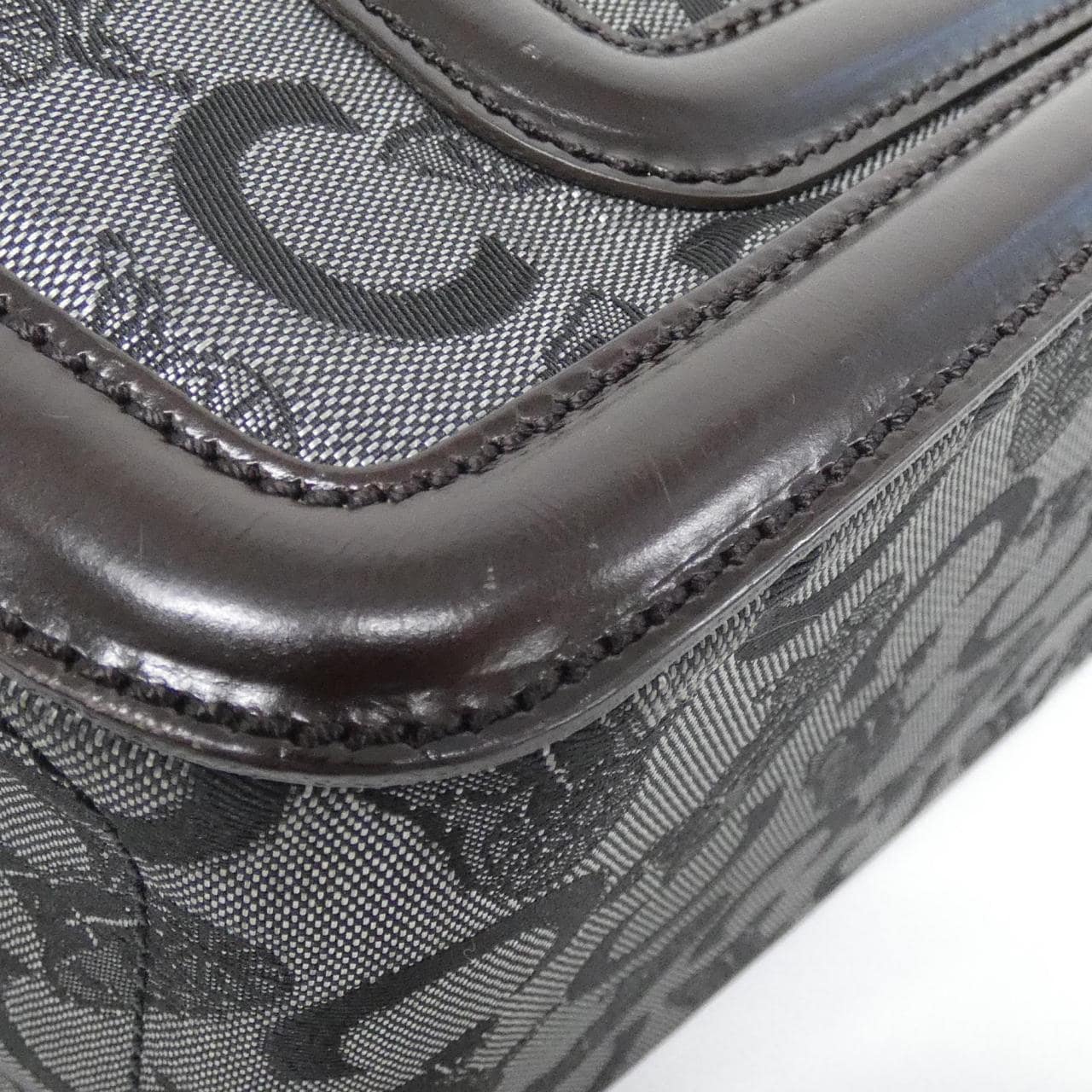 CELINE Boogie Bag Canvas 黑色 帆布 中古品A - 縮圖 3