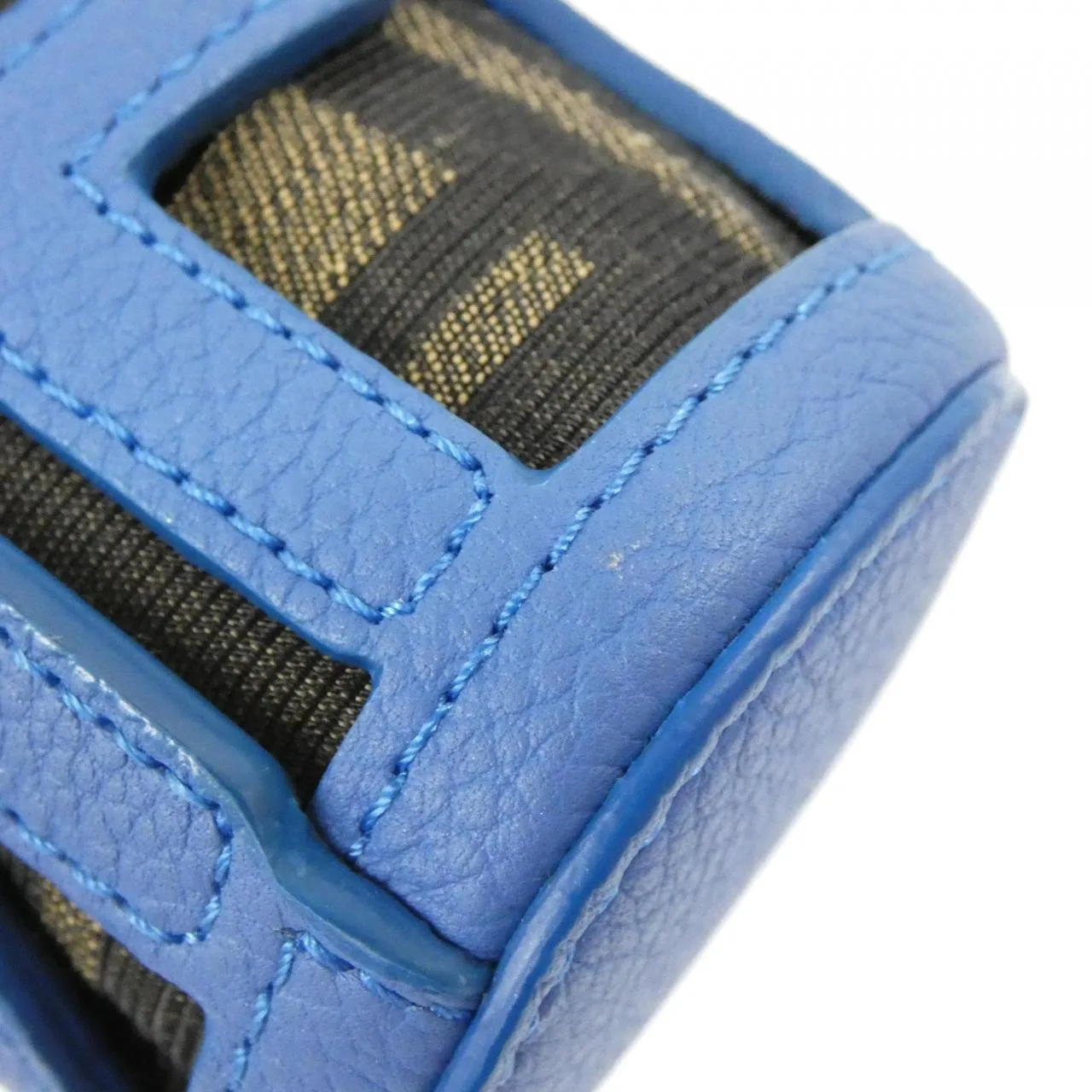 FENDI 7AS158 AMAD Key Case Canvas 黑色 帆布 中古品A - 縮圖 5