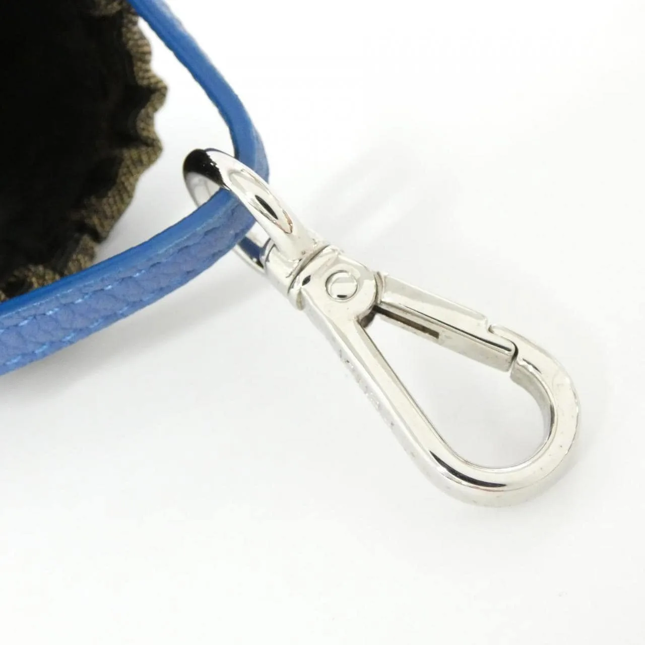 FENDI 7AS158 AMAD Key Case Canvas 黑色 帆布 中古品A - 縮圖 7