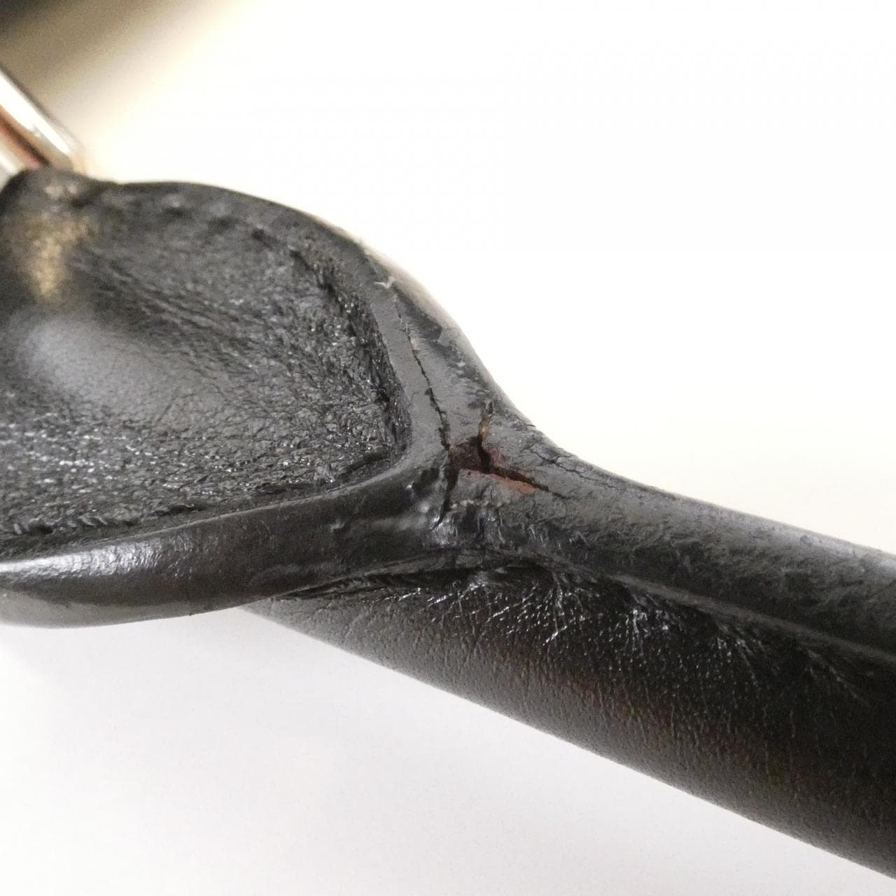 CELINE Shoulder Bag Leather 黑色 皮革 中古品A - 縮圖 6