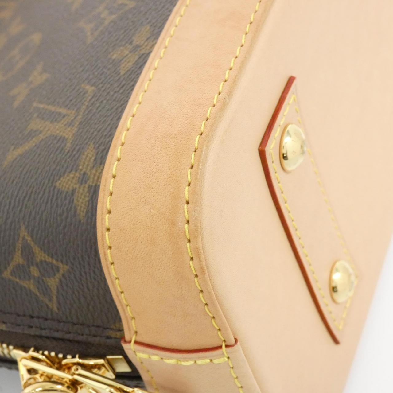 LOUIS VUITTON Alma M53152 Bag Monogram 黑色 Monogram 中古品A - 縮圖 2