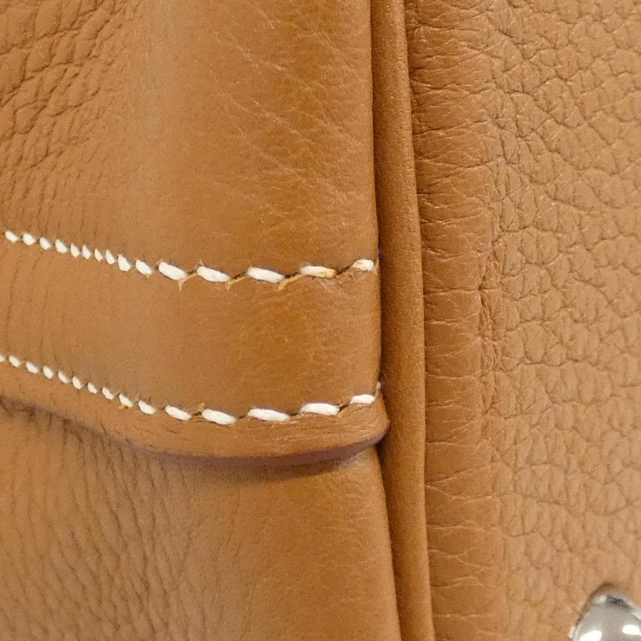 HERMES HERMÈS Bolide 073419CK Bag Clemence Gold Clemence Leather - Thumbnail 3