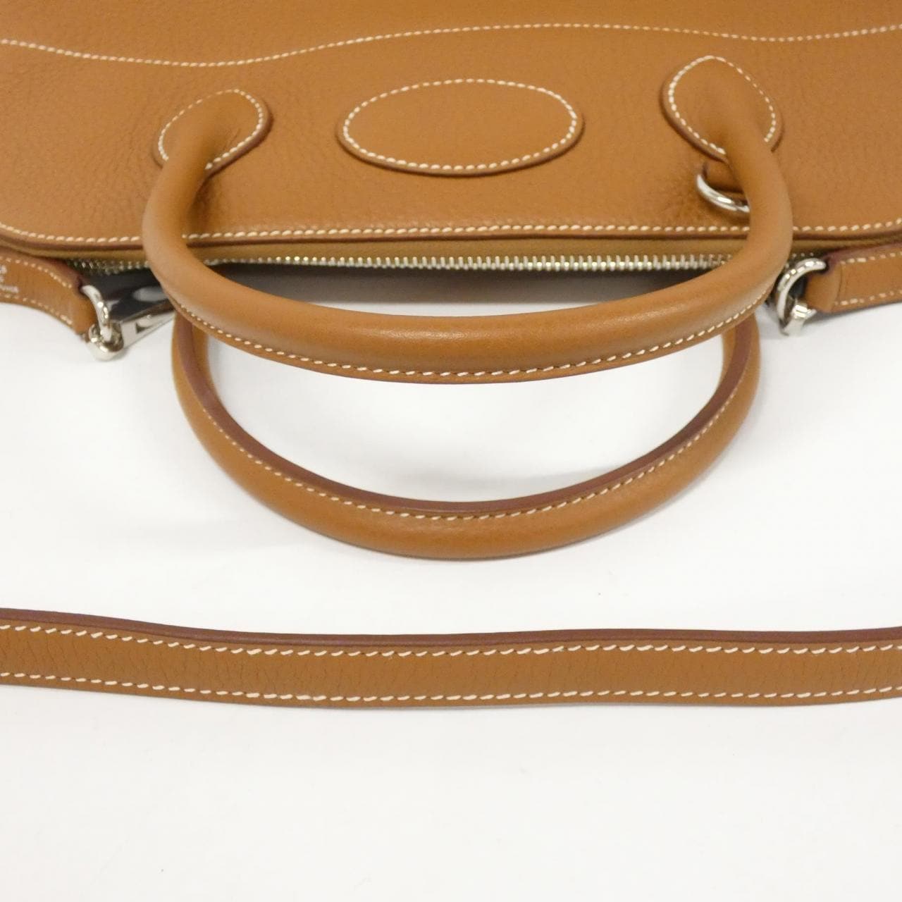 HERMES HERMÈS Bolide 073419CK Bag Clemence Gold Clemence Leather - Thumbnail 5