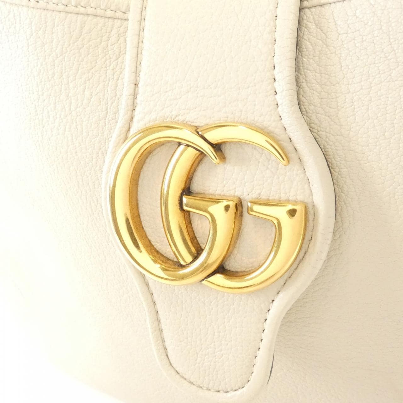 GUCCI 726274 AABE9 Shoulder Bag Leather Grey Leather - Thumbnail 4