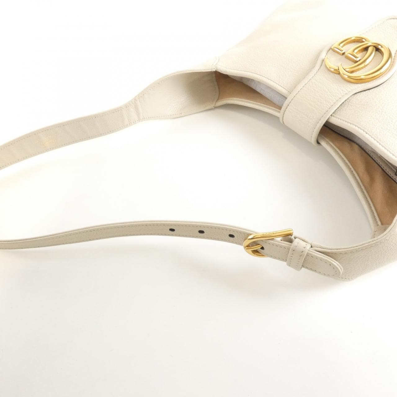 GUCCI 726274 AABE9 Shoulder Bag Leather Grey Leather - Thumbnail 6