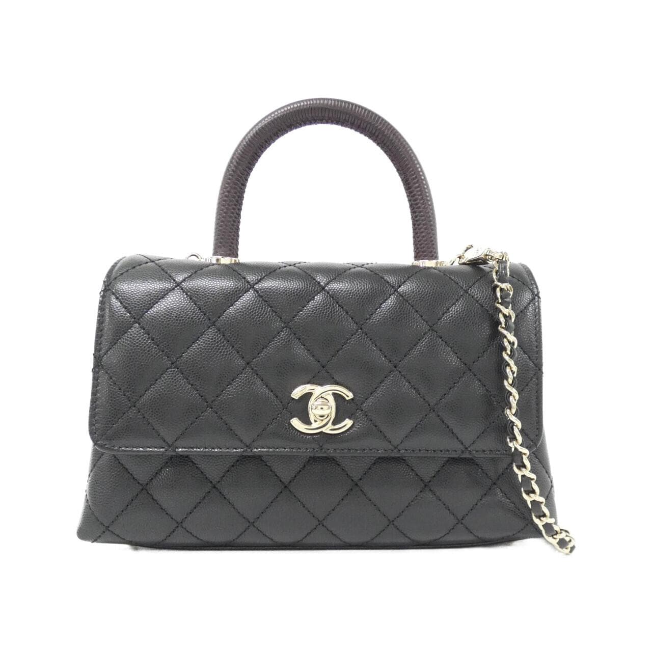 CHANEL Matelasse 92990 Bag Grained Calfskin 黑色