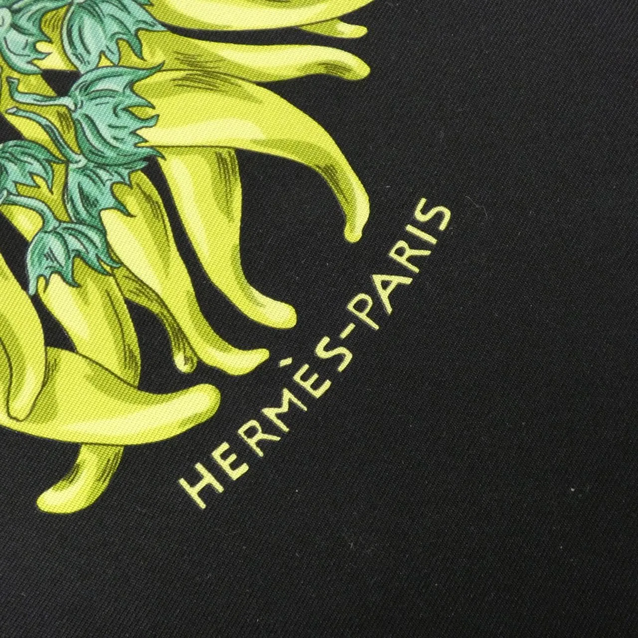 HERMES Scarf 黑色 中古品A - 縮圖 2