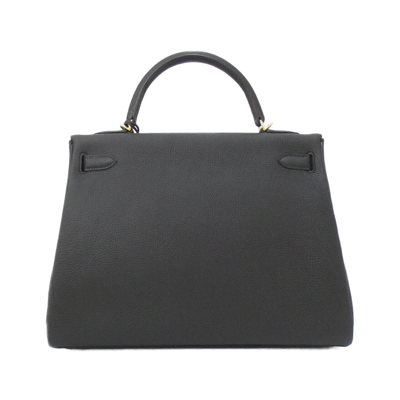 HERMES HERMÈS Kelly 027631CC Bag Togo Black Togo Leather Rank A - Thumbnail 2