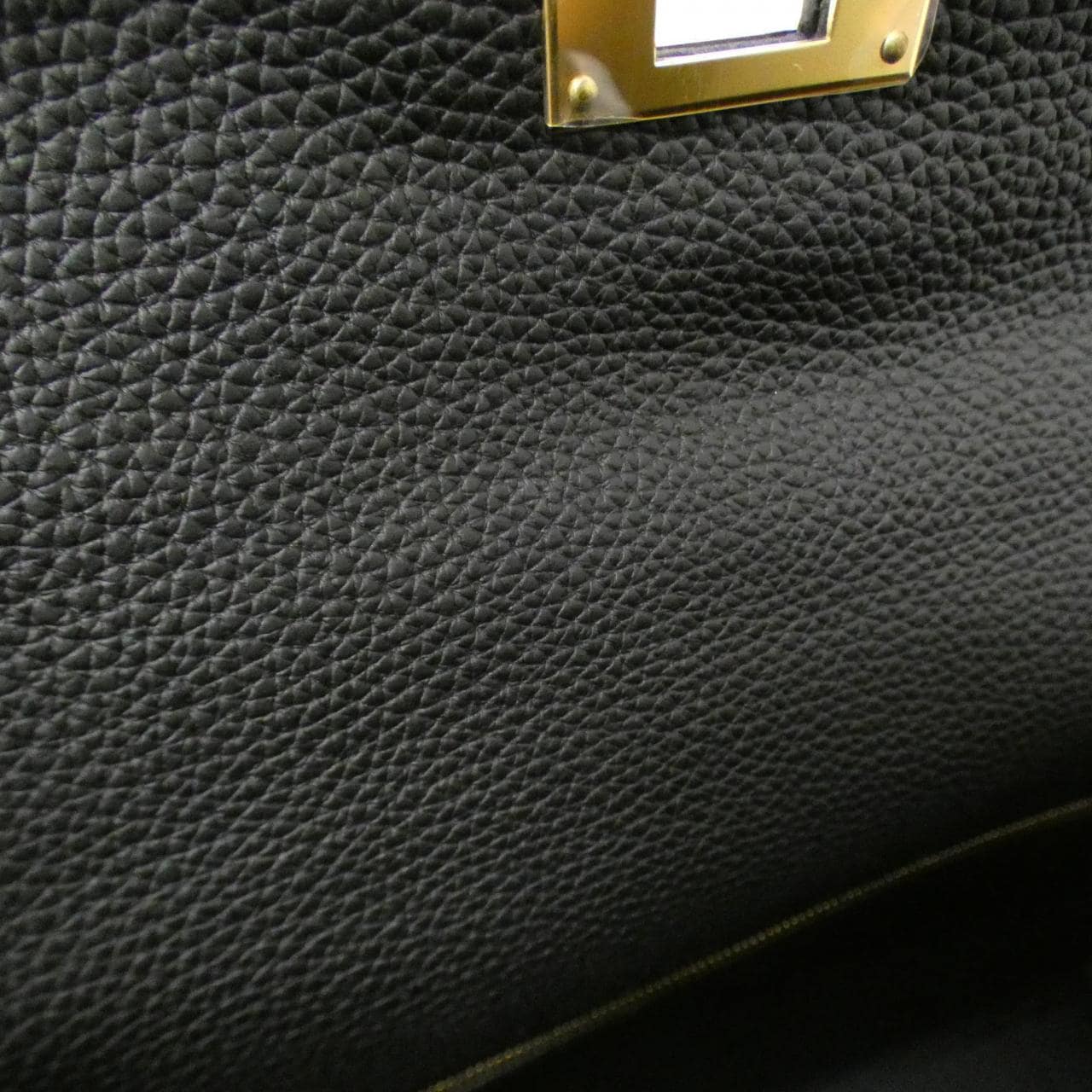 HERMES HERMÈS Kelly 027631CC Bag Togo Black Togo Leather Rank A - Thumbnail 7