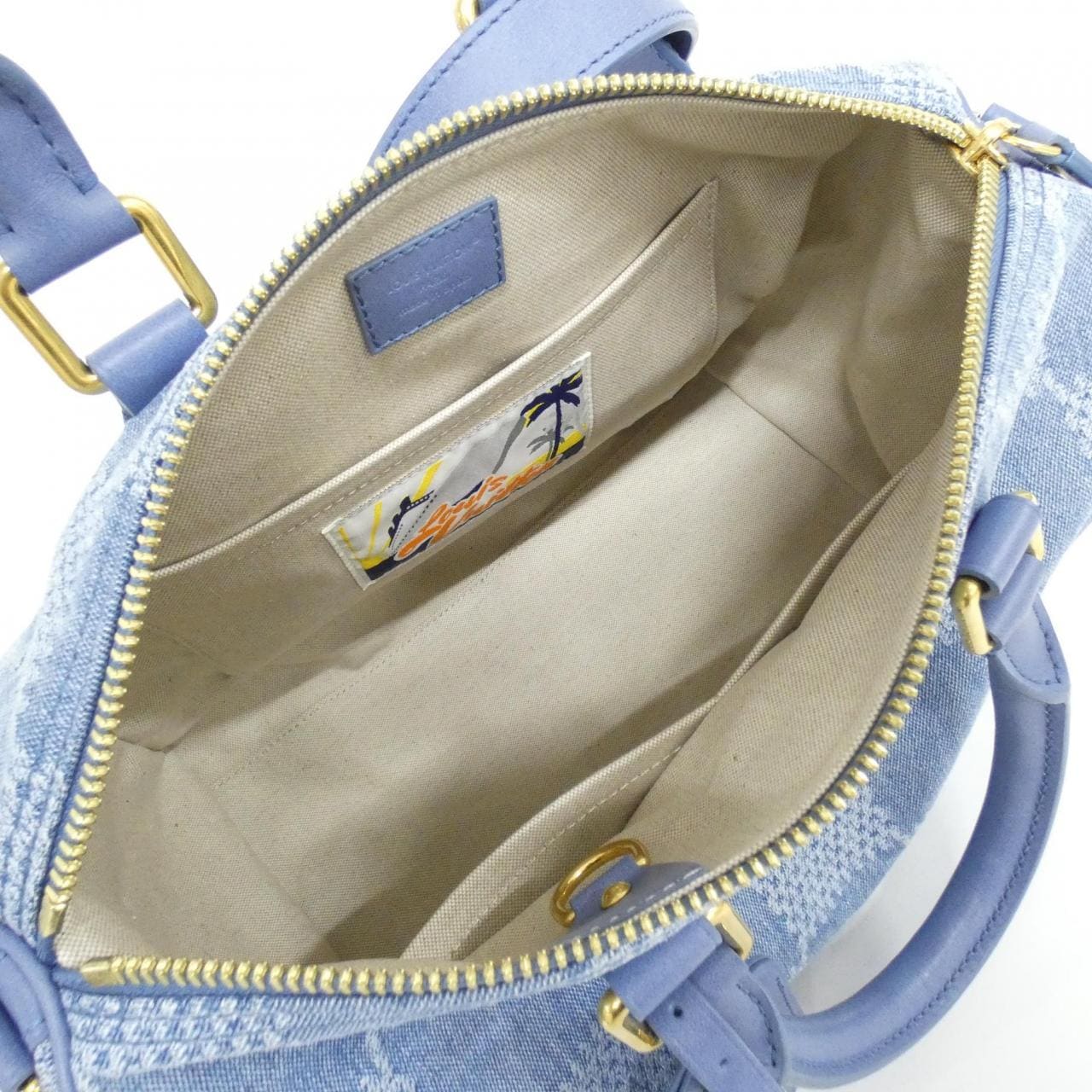 LOUIS VUITTON Speedy N00203 Bag Denim Blue Denim - Thumbnail 8