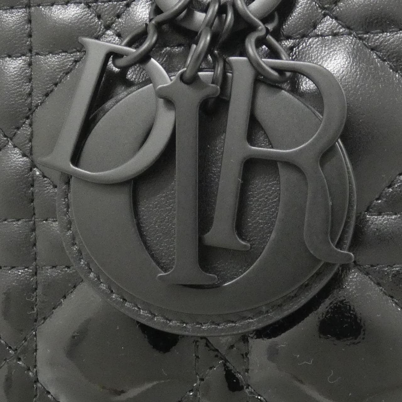 DIOR Lady Dior M0565SDBR Bag Patent Leather Black Patent Leather - Thumbnail 4