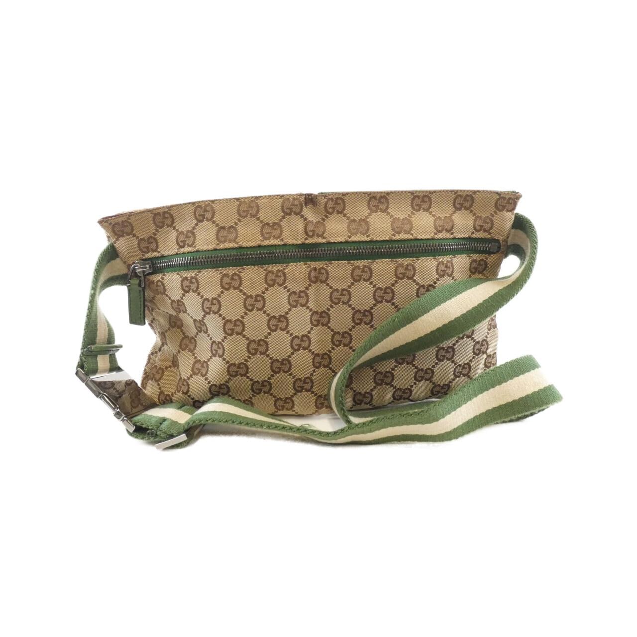 GUCCI 28566 Belt Bag Canvas 米色 帆布 中古品B - 縮圖 2