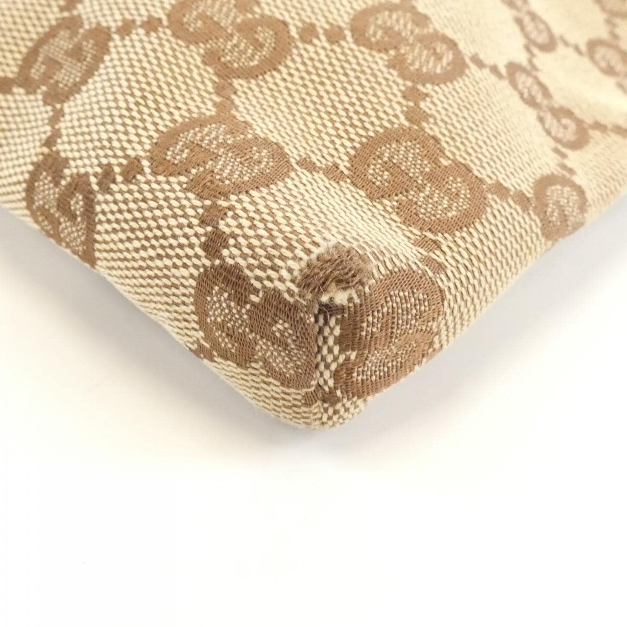 GUCCI 28566 Belt Bag Canvas 米色 帆布 中古品B - 縮圖 3