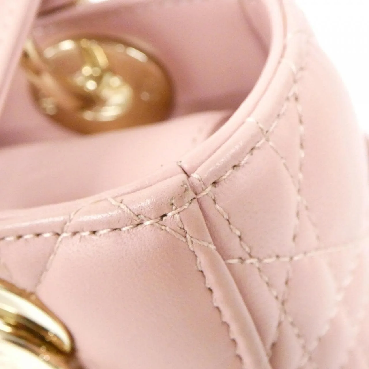 DIOR Lady Dior M0538OCAL Handbag Lambskin Black Lambskin Rank A - Thumbnail 6