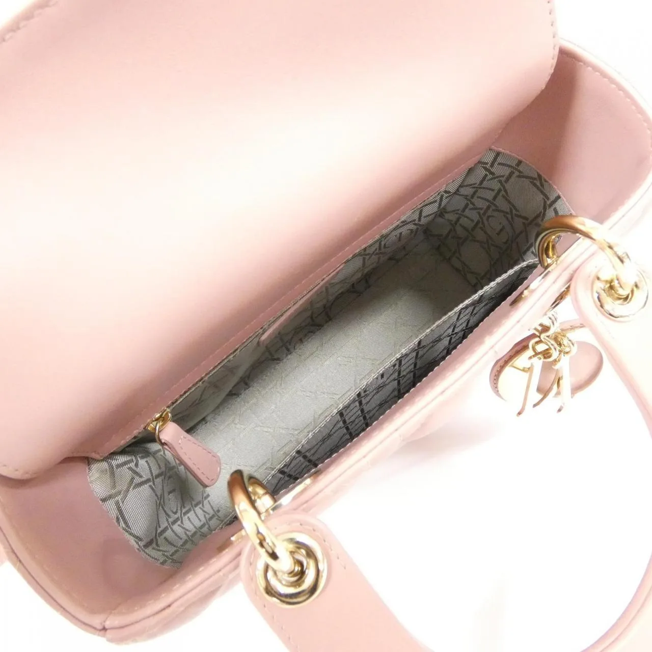 DIOR Lady Dior M0538OCAL Handbag Lambskin Black Lambskin Rank A - Thumbnail 10