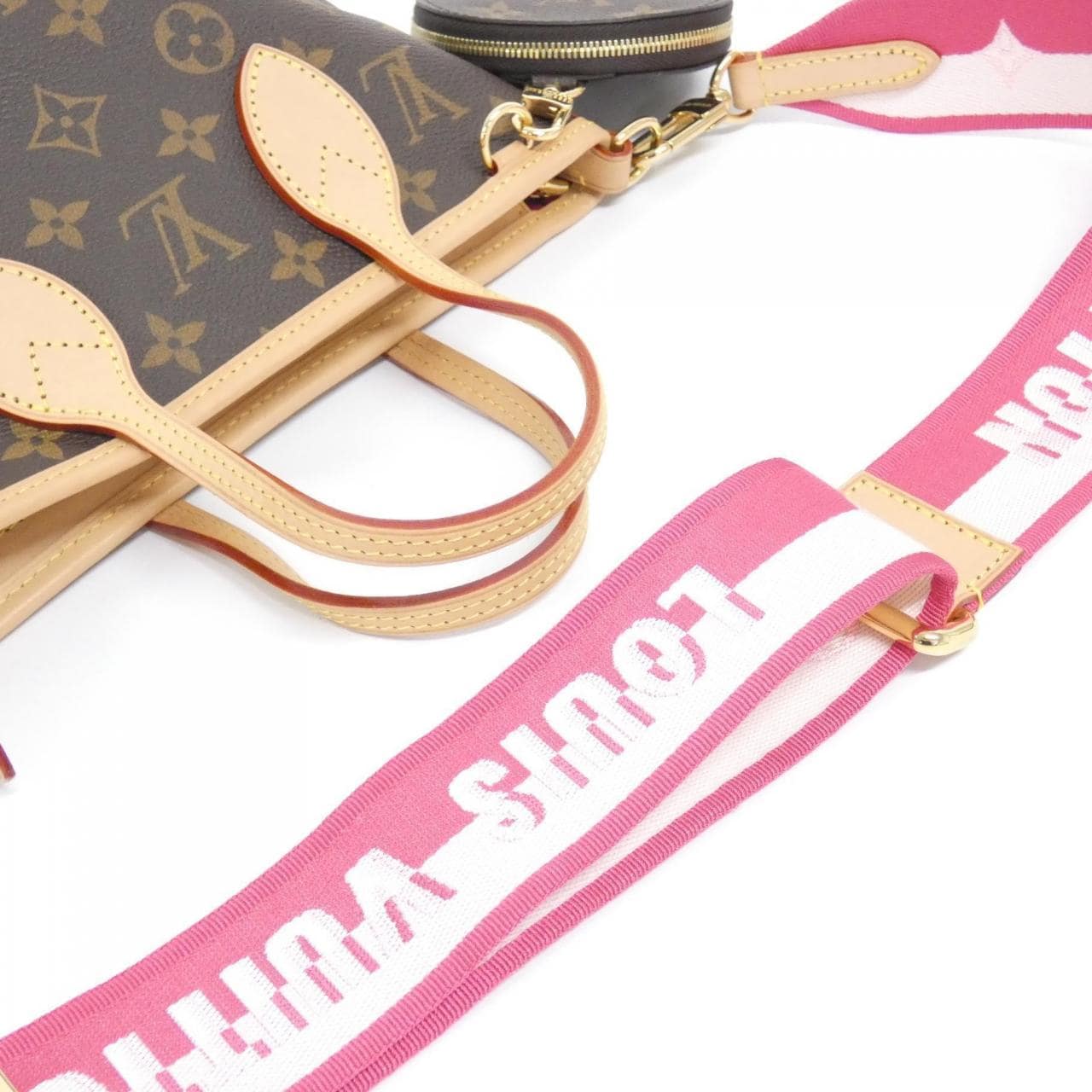 LOUIS VUITTON Neverfull M46786 Bag Monogram 黑色 Monogram 中古品A - 縮圖 6